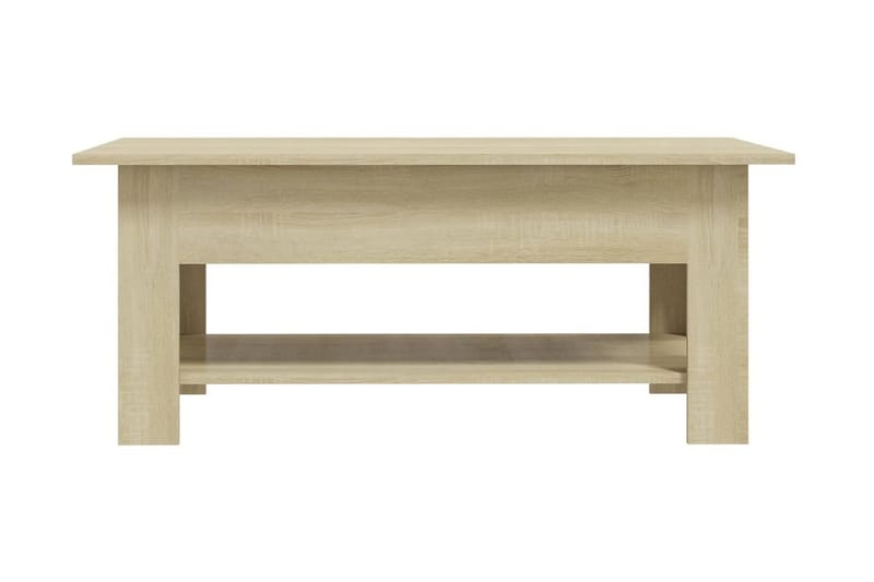 Soffbord sonoma-ek 102x55x42 cm spånskiva - Brun - Soffbord