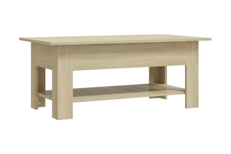 Soffbord sonoma-ek 102x55x42 cm spånskiva - Brun - Möbler - Bord & matgrupper - Soffbord