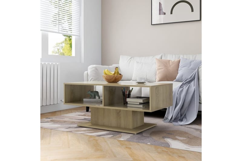 Soffbord sonoma-ek 103,5x50x44,5 cm spånskiva - Brun - Möbler - Bord & matgrupper - Soffbord