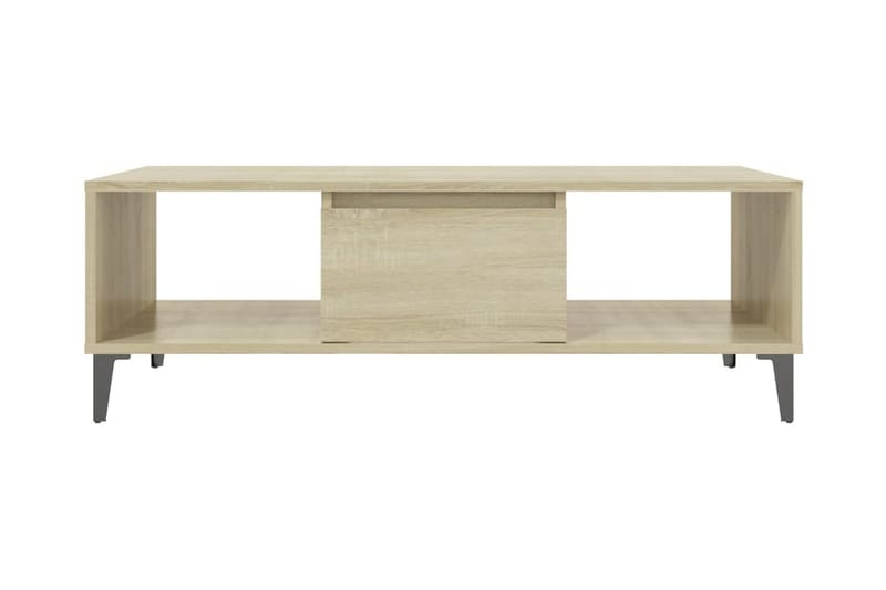 Soffbord sonoma-ek 103,5x60x35 cm spånskiva - Brun - Soffbord