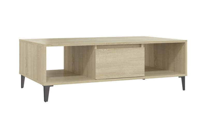 Soffbord sonoma-ek 103,5x60x35 cm spånskiva - Brun - Soffbord