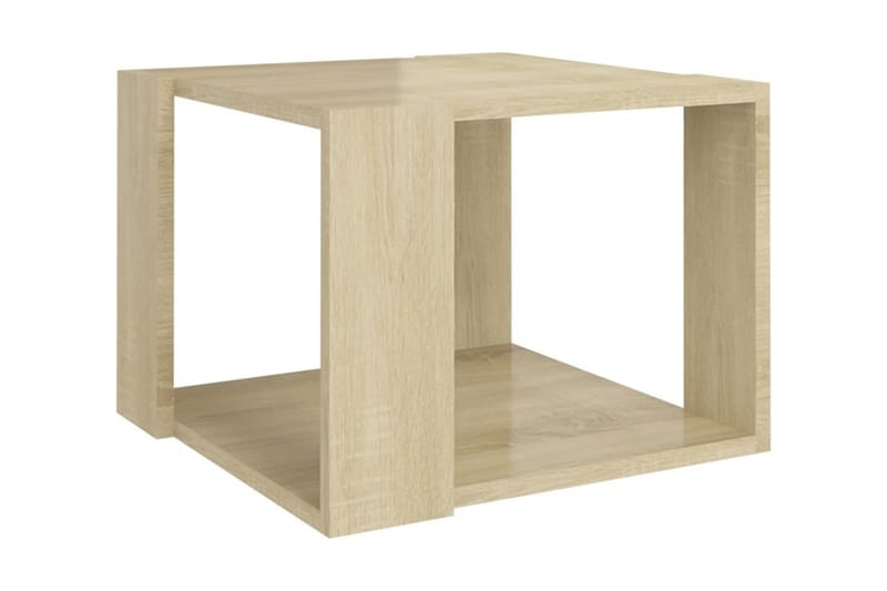 Soffbord sonoma-ek 40x40x30 cm spånskiva - Brun - Möbler - Bord & matgrupper - Soffbord