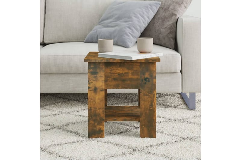 Soffbord sonoma-ek 40x40x42 cm konstruerat trä - Brun - Möbler - Bord & matgrupper - Soffbord