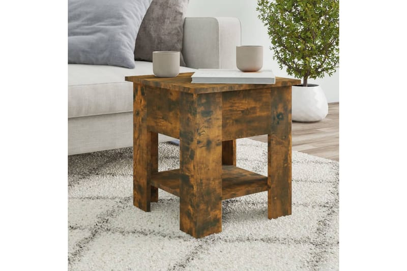 Soffbord sonoma-ek 40x40x42 cm konstruerat trä - Brun - Möbler - Bord & matgrupper - Soffbord