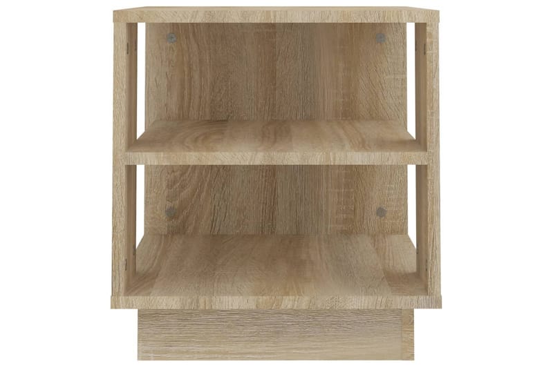 Soffbord sonoma-ek 40x40x43 cm konstruerat trä - Beige - Möbler - Bord & matgrupper - Soffbord