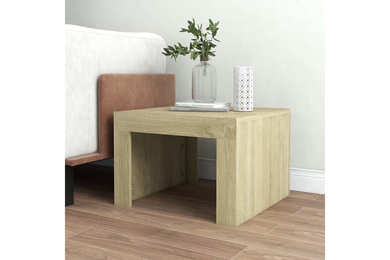 Soffbord sonoma-ek 50x50x35 cm spånskiva - Brun - Möbler - Bord & matgrupper - Soffbord
