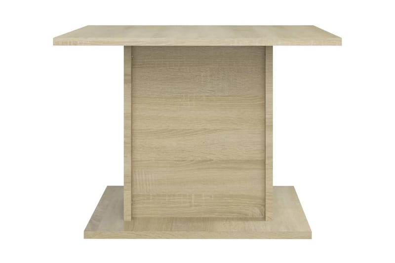 Soffbord sonoma-ek 55,5x55,5x40 cm spånskiva - Beige - Soffbord