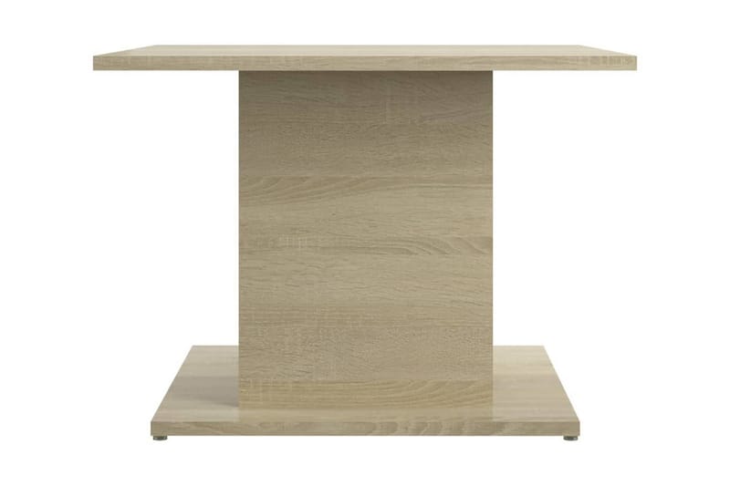 Soffbord sonoma-ek 55,5x55,5x40 cm spånskiva - Beige - Soffbord