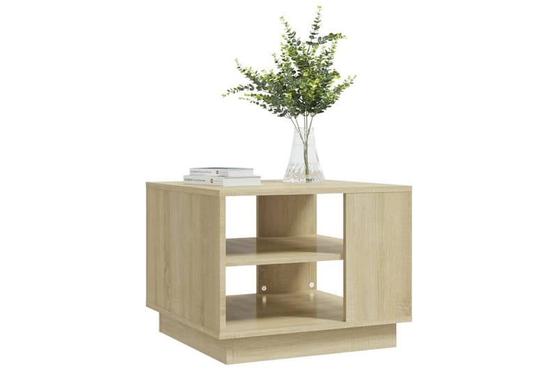 Soffbord sonoma-ek 55x55x43 cm spånskiva - Brun - Möbler - Bord & matgrupper - Soffbord