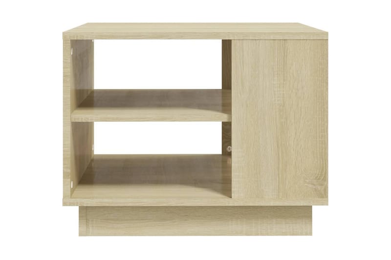 Soffbord sonoma-ek 55x55x43 cm spånskiva - Brun - Soffbord