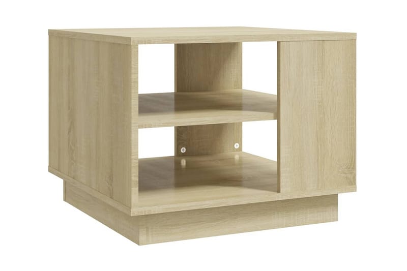 Soffbord sonoma-ek 55x55x43 cm spånskiva - Brun - Möbler - Bord & matgrupper - Soffbord