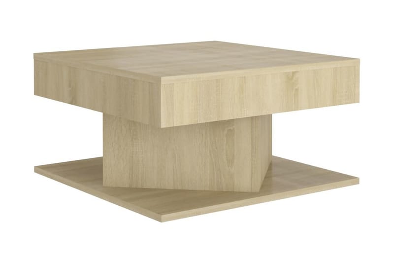 Soffbord sonoma-ek 57x57x30 cm spånskiva - Brun - Möbler - Bord & matgrupper - Soffbord