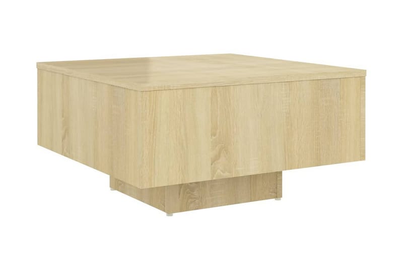 Soffbord sonoma-ek 60x60x31,5 cm spånskiva - Brun - Möbler - Bord & matgrupper - Soffbord