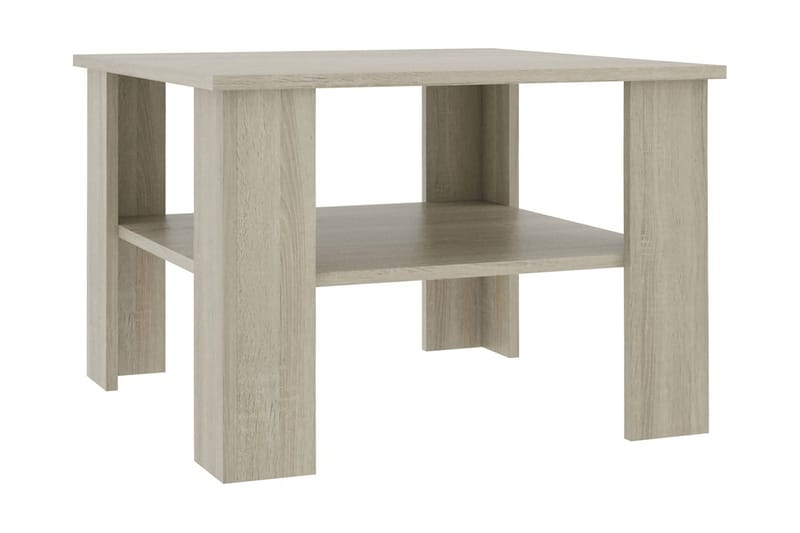 Soffbord sonoma-ek 60x60x42 cm spånskiva - Brun - Möbler - Bord & matgrupper - Soffbord
