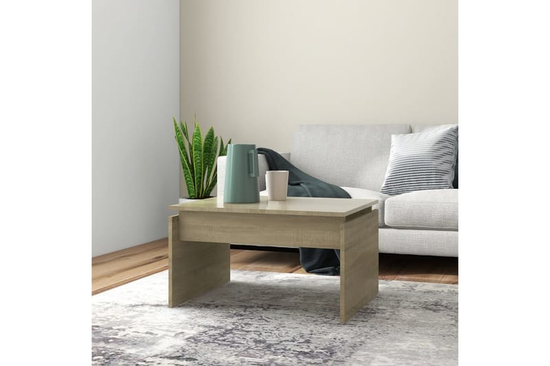 Soffbord sonoma-ek 68x50x38 cm spånskiva - Brun - Möbler - Bord & matgrupper - Soffbord