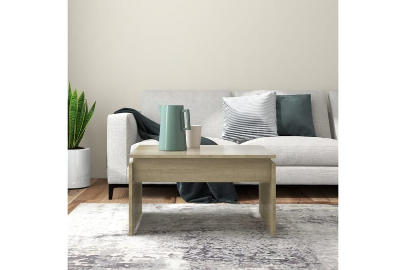 Soffbord sonoma-ek 68x50x38 cm spånskiva - Brun - Möbler - Bord & matgrupper - Soffbord