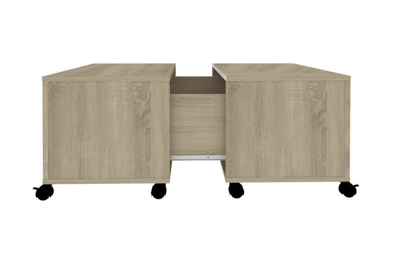 Soffbord sonoma-ek 75x75x38 cm spånskiva - Brun - Möbler - Bord & matgrupper - Soffbord
