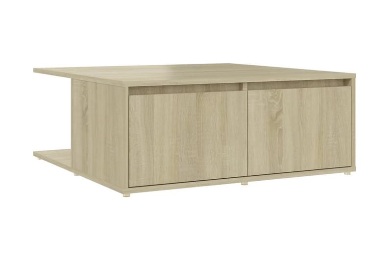 Soffbord sonoma-ek 80x80x31 cm spånskiva - Brun - Möbler - Bord & matgrupper - Soffbord