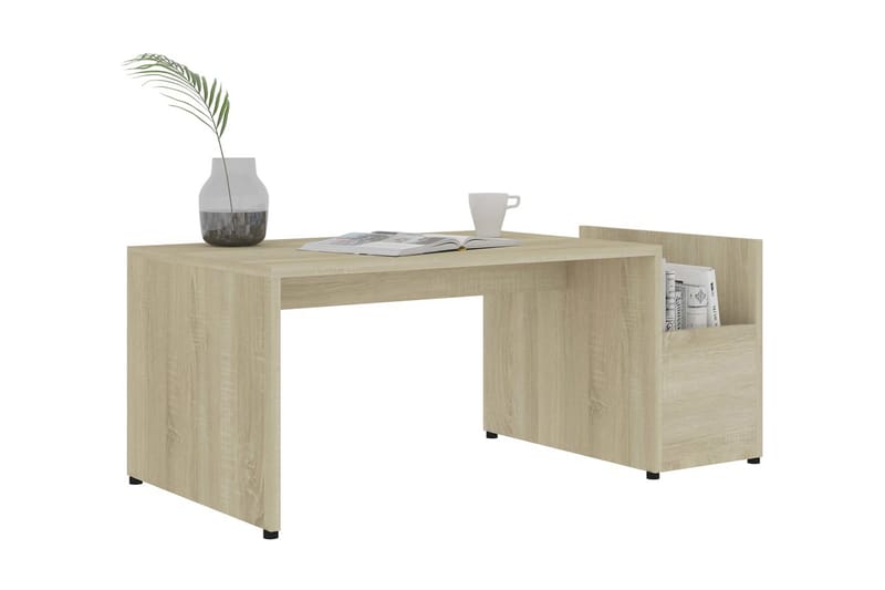 Soffbord sonoma-ek 90x45x35 cm spånskiva - Brun - Möbler - Bord & matgrupper - Soffbord