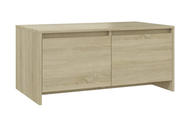 Soffbord sonoma-ek 90x50x41,5 cm spånskiva - Beige - Möbler - Bord & matgrupper - Soffbord