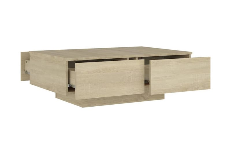 Soffbord sonoma-ek 90x60x31 cm spånskiva - Brun - Möbler - Bord & matgrupper - Soffbord