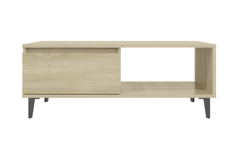 Soffbord sonoma-ek 90x60x35 cm spånskiva - Brun - Soffbord