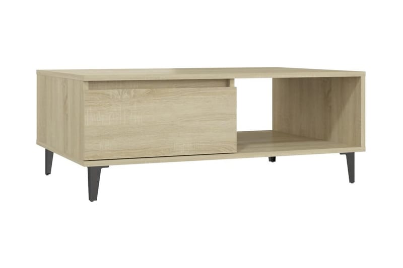 Soffbord sonoma-ek 90x60x35 cm spånskiva - Brun - Möbler - Bord & matgrupper - Soffbord