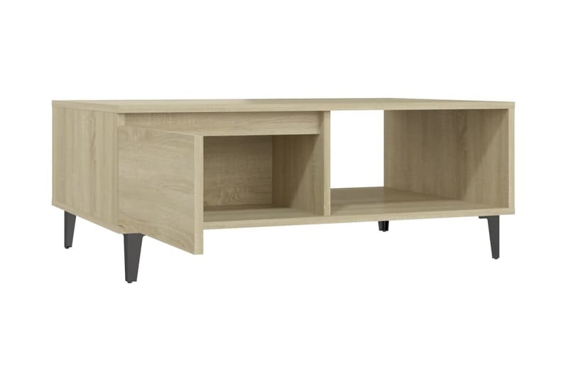 Soffbord sonoma-ek 90x60x35 cm spånskiva - Brun - Möbler - Bord & matgrupper - Soffbord