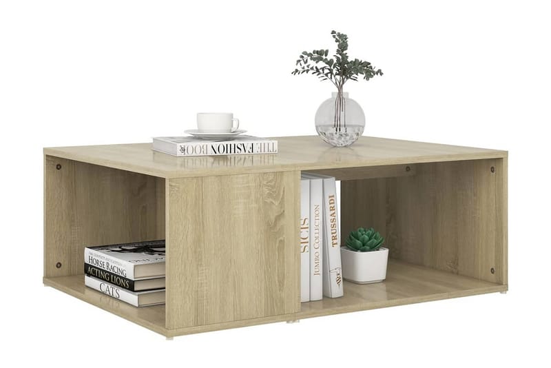 Soffbord sonoma-ek 90x67x33 cm spånskiva - Brun - Möbler - Bord & matgrupper - Soffbord