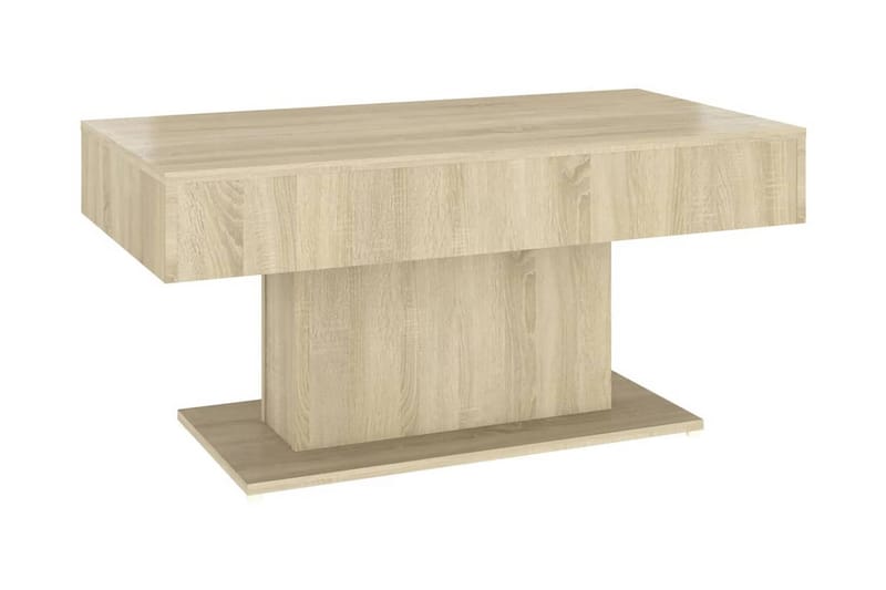 Soffbord sonoma-ek 96x50x45 cm spånskiva - Brun - Soffbord