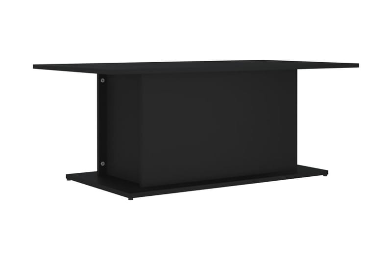 Soffbord svart 102x55,5x40 cm spånskiva - Svart - Soffbord