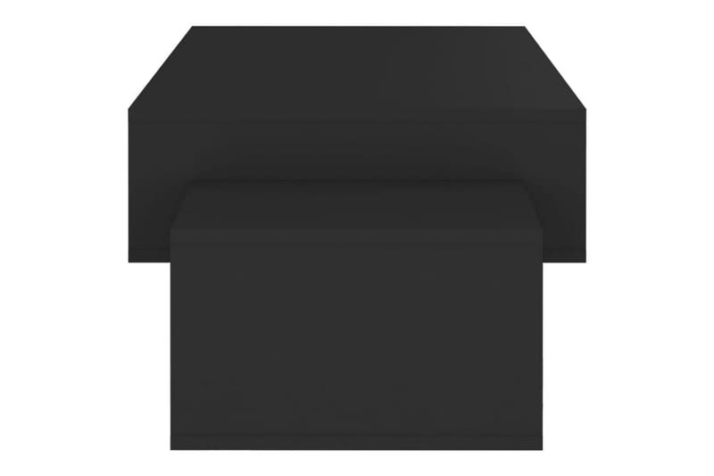 Soffbord svart 105x55x32 cm spånskiva - Svart - Soffbord