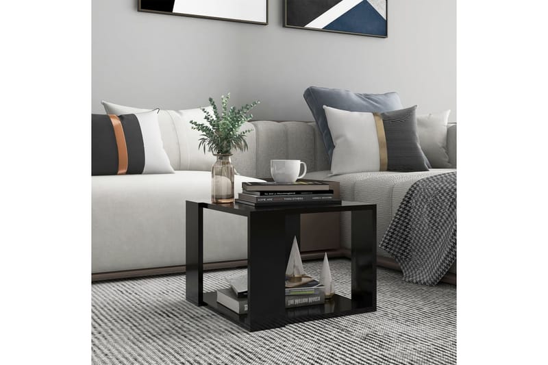 Soffbord svart 40x40x30 cm spånskiva - Svart - Möbler - Bord & matgrupper - Soffbord