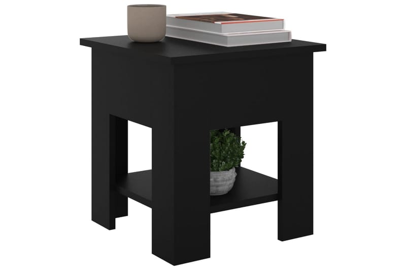 Soffbord svart 40x40x42 cm konstruerat trä - Svart - Möbler - Bord & matgrupper - Soffbord