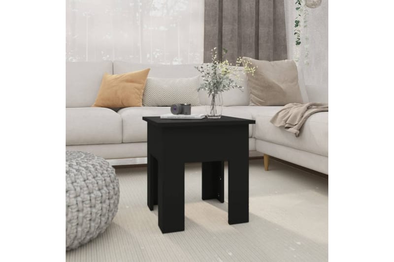 Soffbord svart 40x40x42 cm spånskiva - Svart - Soffbord