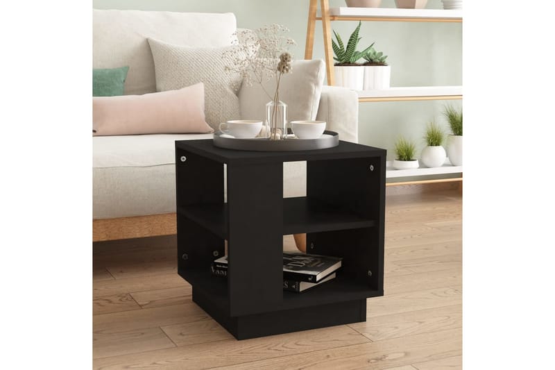 Soffbord svart 40x40x43 cm konstruerat trä - Svart - Möbler - Bord & matgrupper - Soffbord