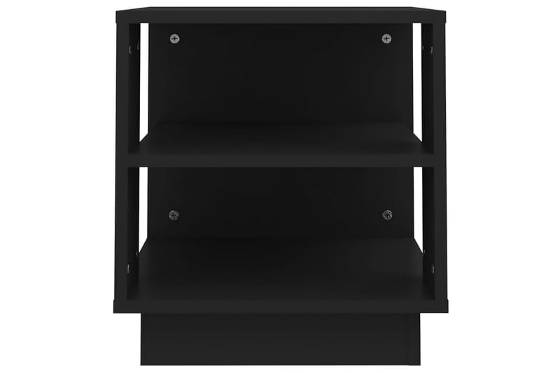 Soffbord svart 40x40x43 cm konstruerat trä - Svart - Soffbord