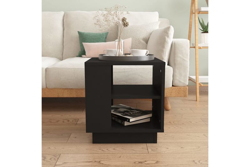 Soffbord svart 40x40x43 cm konstruerat trä - Svart - Möbler - Bord & matgrupper - Soffbord
