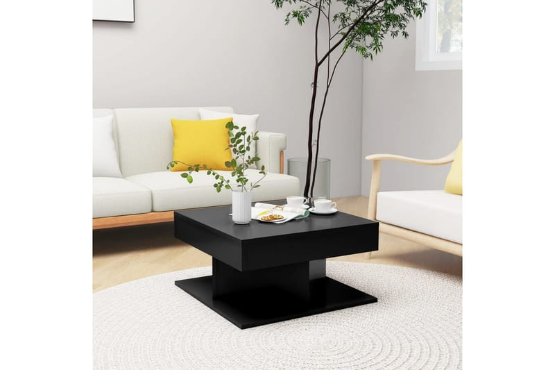 Soffbord svart 57x57x30 cm spånskiva - Svart - Möbler - Bord & matgrupper - Soffbord