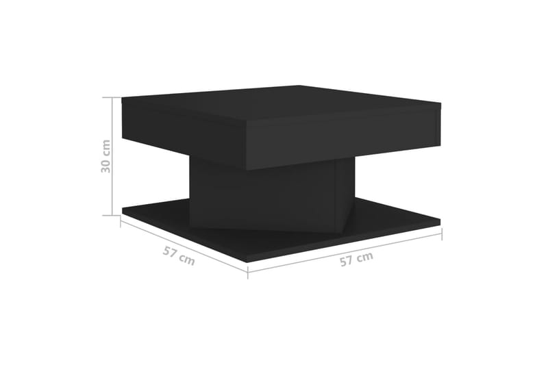 Soffbord svart 57x57x30 cm spånskiva - Svart - Möbler - Bord & matgrupper - Soffbord