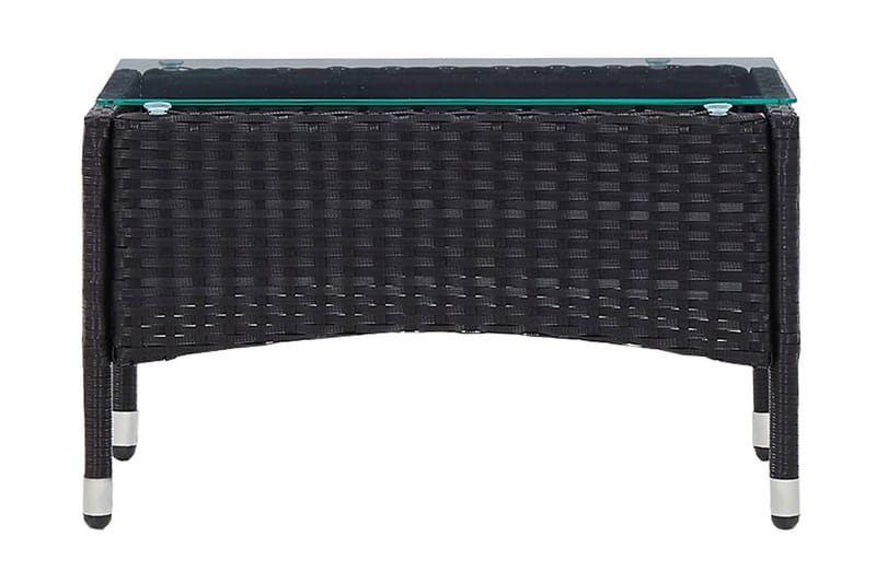 Soffbord svart 60x40x36 cm konstrotting - Svart/Glas - Möbler - Bord & matgrupper - Soffbord