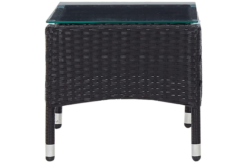 Soffbord svart 60x40x36 cm konstrotting - Svart/Glas - Möbler - Bord & matgrupper - Soffbord