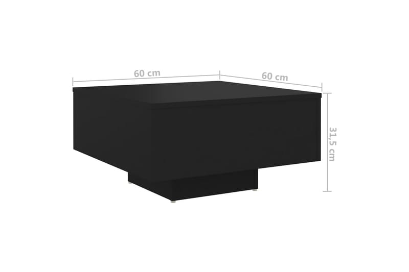 Soffbord svart 60x60x31,5 cm spånskiva - Svart - Möbler - Bord & matgrupper - Soffbord