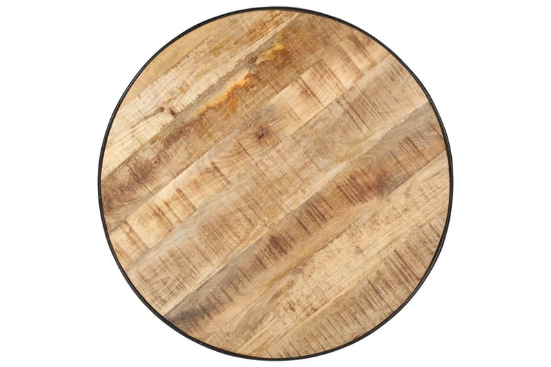 Soffbord svart 68x68x36 cm grovt massivt mangoträ - Svart - Möbler - Bord & matgrupper - Soffbord