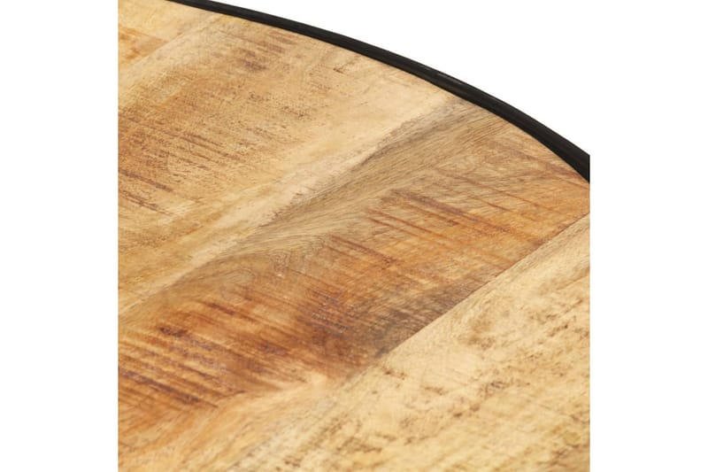 Soffbord svart 68x68x36 cm grovt massivt mangoträ - Svart - Möbler - Bord & matgrupper - Soffbord