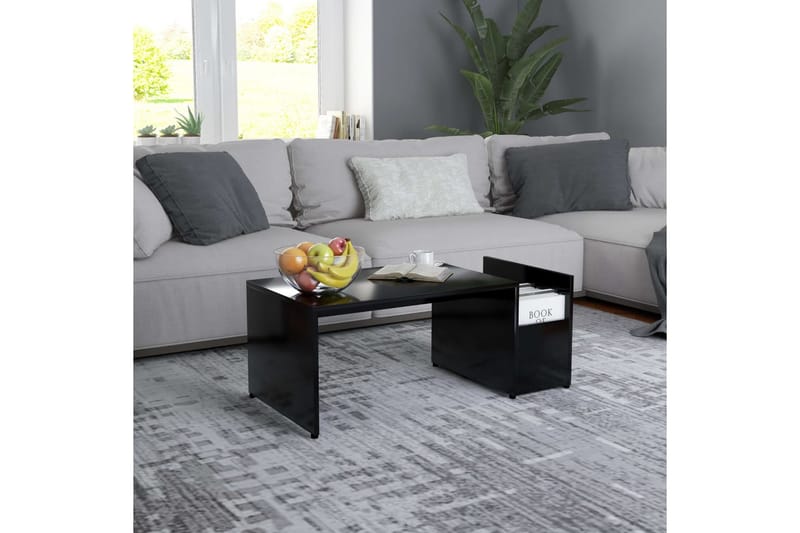 Soffbord svart 90x45x35 cm spånskiva - Svart - Möbler - Bord & matgrupper - Soffbord