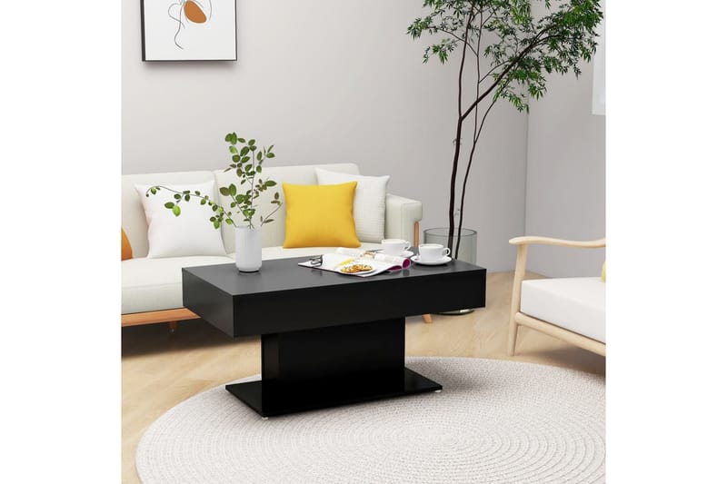 Soffbord svart 96x50x45 cm spånskiva - Svart - Möbler - Bord & matgrupper - Soffbord
