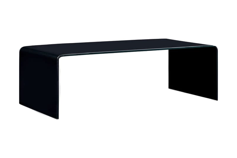 Soffbord svart 98x45x31 cm härdat glas - Svart - Möbler - Bord & matgrupper - Soffbord