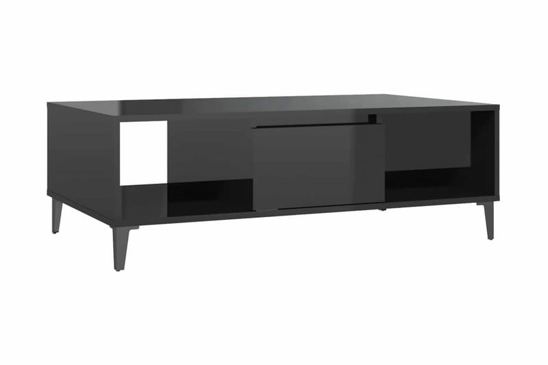 Soffbord svart högglans 103,5x60x35 cm spånskiva - Svart - Möbler - Bord & matgrupper - Soffbord