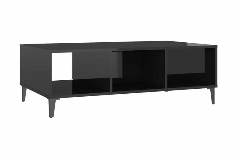 Soffbord svart högglans 103,5x60x35 cm spånskiva - Svart - Möbler - Bord & matgrupper - Soffbord